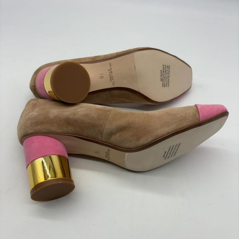 Charlotte Stone Pumps with High Block Heel - Picture 5 of 5